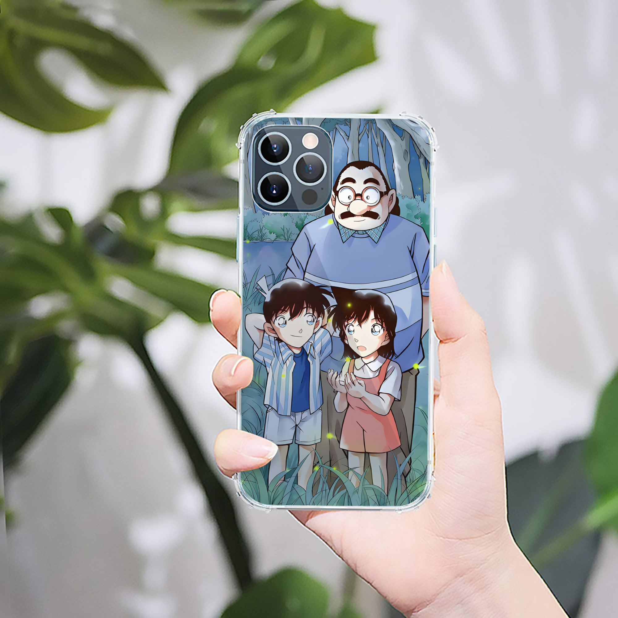 （画像用） 名探偵コナン Detective Conan 【iPhone 12シリーズ対応】透明スマホケース（クリアソフトケース）